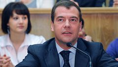 Dmitrij Medved�v na summitu